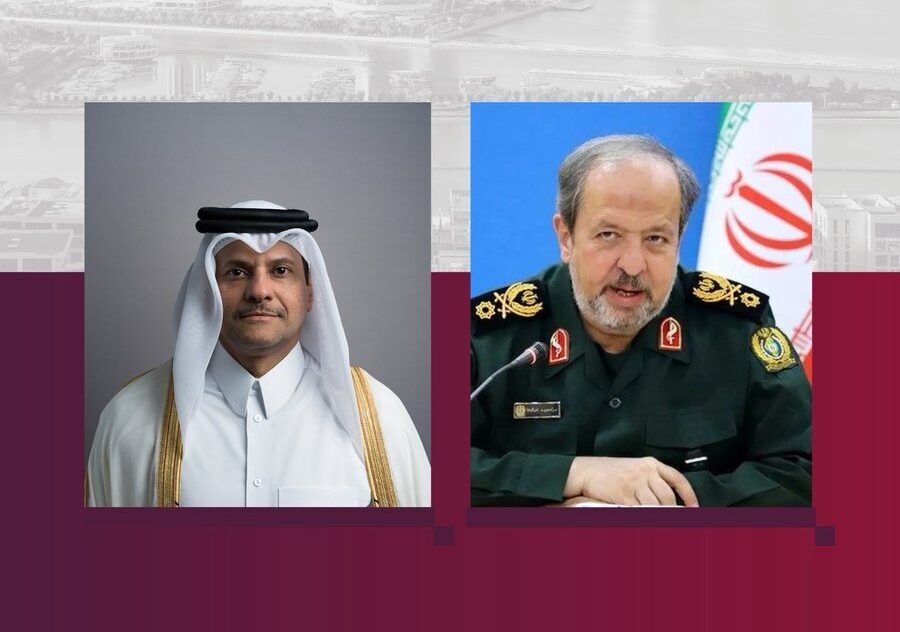 بررسی آخرین تحولات امنیتی منطقه در گفت وگوی تلفنی مقامات وزارت دفاع قطر و ایران